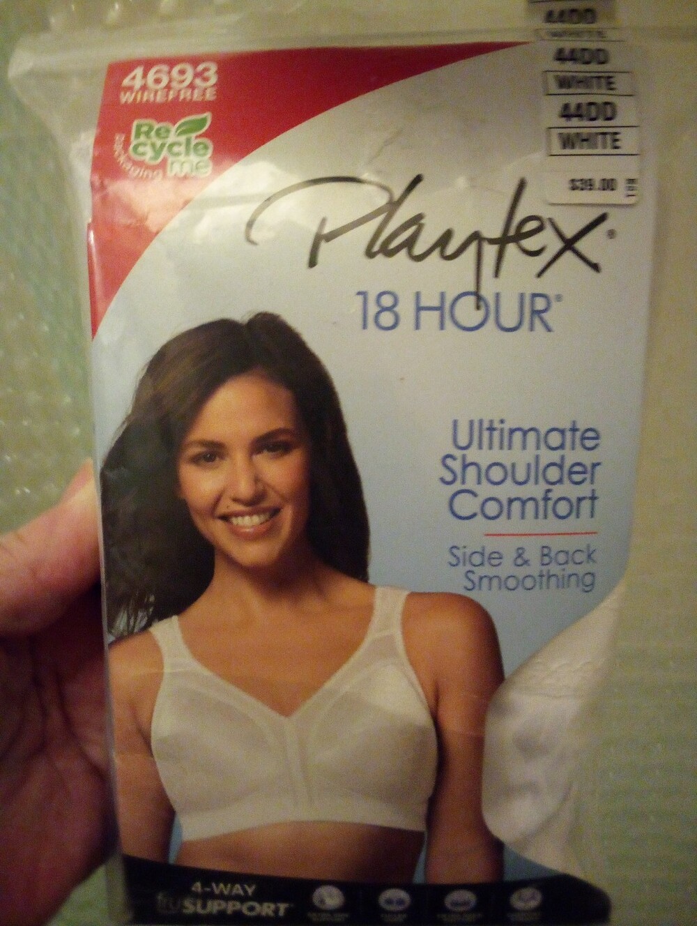 Playtex 18 Hour Ladies Bra Size 44DD